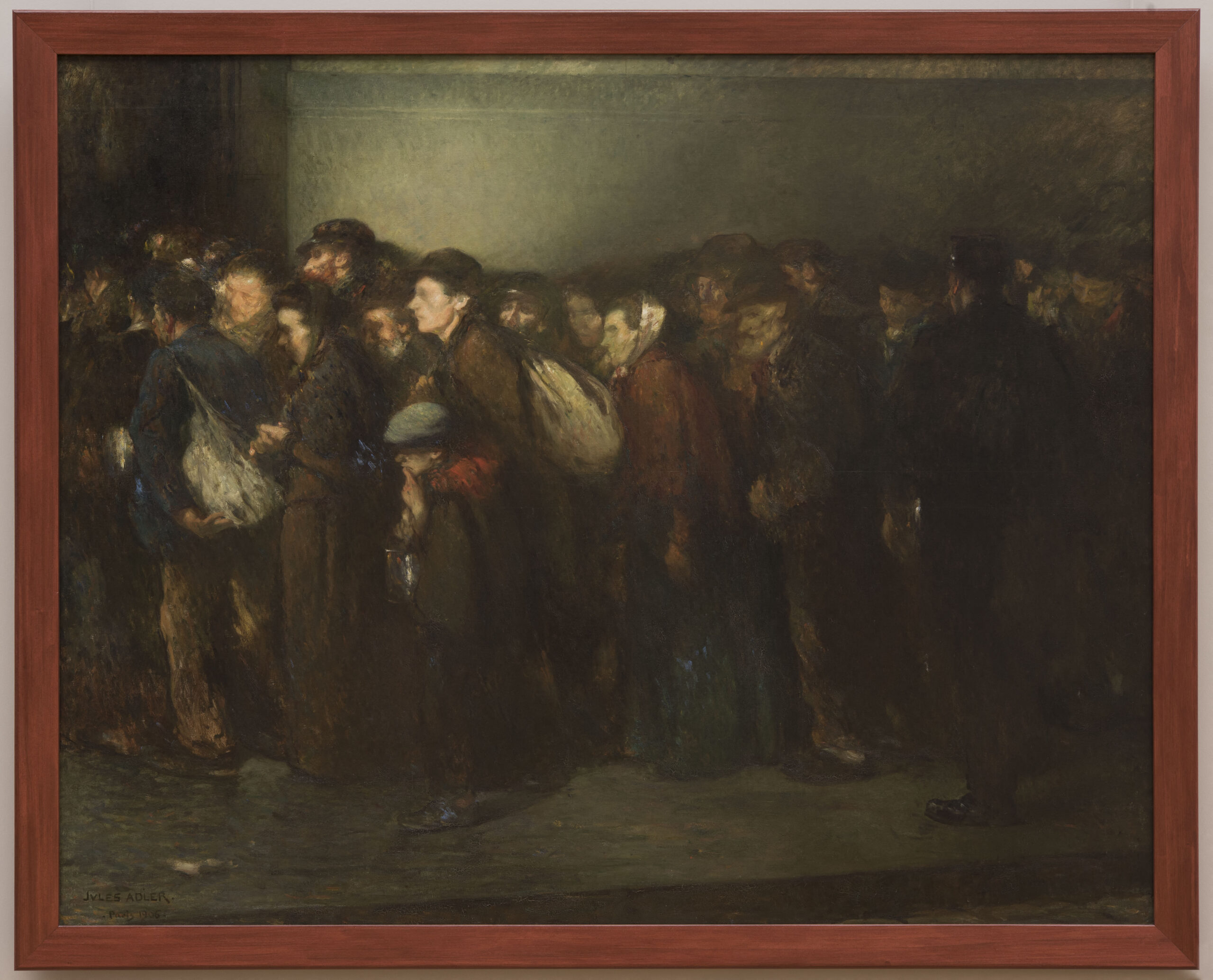 Jules Adler (1865-1952). "La Soupe des pauvres". Huile sur toile, 1906. Musée des Beaux-Arts de la Ville de Paris, Petit Palais.